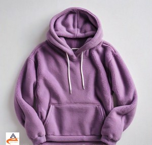 Men's Comfortable 350 GSM Winter Sweatpants Set Oversized for <b>Purple</b> <b>Hoodie</b> Printed with Solid Polyester/Cotton 5 Stars Reviews - Product Image 3