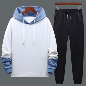 Nouvel ensemble de survêtement décontracté 2 pièces pour homme : sweat à capuche, pantalon et veste de sport - Product Image 3