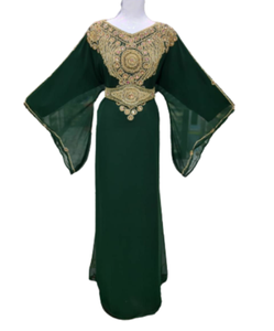 Latest Designer Modest Jalabiya <b>Kaftan</b> Dubai-Style <b>Long</b> Evening Silk Abaya for Ladies New Design Islamic Clothing From Turkey - Product Image 2