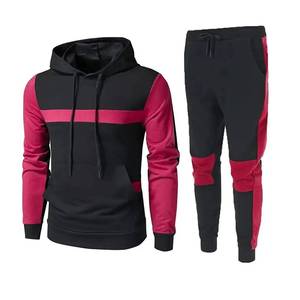 Sudaderas y pantalones deportivos de invierno de alta calidad para hombre, equipo de entrenamiento de gimnasio con logotipo personalizado y bordado de talla grande - Product Image 2