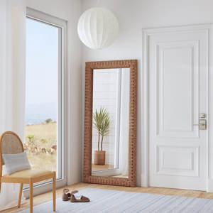 Miroir de sol en jacinthe d'eau tissée - Product Image 3