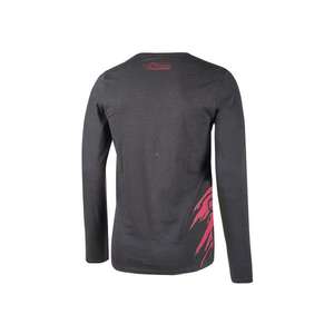 Camiseta de manga larga para hombre de color gris alienígena con detalles en fucsia, para hombre, de la marca de la moda, de la marca del año 2000 - Product Image 2