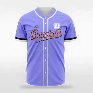 Maillot de baseball personnalisé 100 % polyester respirant sublimation manches courtes unisexe service OEM 2026 - Product Image 5