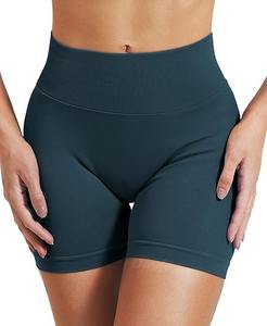 Shorts d'été avec logo personnalisé pour femmes Nouveautés Scrunch Butt Design Seamless Gym Sport Fitness Workout Solide Motif Crystal - Product Image 4