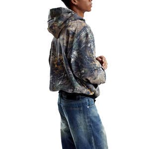 HeavyWeight Denim 100% Coton Couronne Ligne Noire Fabriqué au Portugal 420G Puff Printing Sweats à capuche surdimensionnés pour hommes - Product Image 5