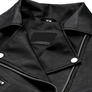 OEM Wholesale Fashion Popular Leather Crop Jackets for Women Genuine Leather Jacket For Ladies - Product Image 4