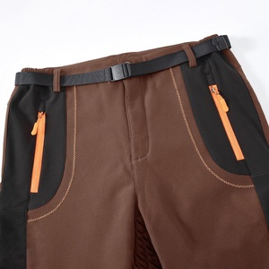 Pantalon de ski respirant pour hommes avec tissu imperméable ajusté OEM Impression de logo personnalisé Doublure thermique et options de marque - Product Image 2