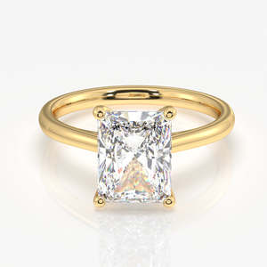 Radiant Cut Lab Grown Diamond Solitaire <b>14k</b> <b>Gold</b> <b>Ring</b> Elegant Diamond <b>Rings</b> Collection - Product Image 1