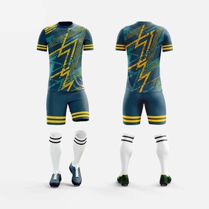 2024 Best Design Quick Dry Breathable Sublimation Soccer Uniforms Custom Team Wear Football Uniforms OEM - Product Image 4