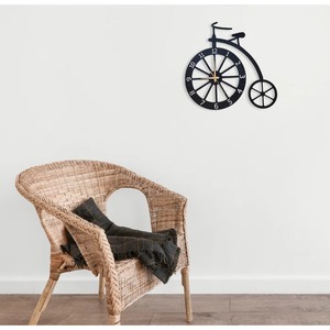 Reloj de pared de Metal Negro estilo ciclo único hermoso diseño moderno perfecto para sala de estar dormitorio Oficina y decoración de pasillo - Product Image 3