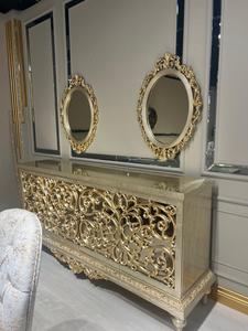 Ensemble de Salon Avant-Garde Français Exquis Regal Touch 3 + 3 + 1 + 1 Canapé <span class=keywords><strong>Table</strong></span> à Manger avec 6 Chaises <span class=keywords><strong>Console</strong></span> <span class=keywords><strong>Table</strong></span> Basse Européenne - Product Image 2