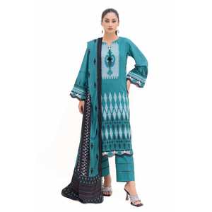 Conjunto de Traje de Mujer de 3 Piezas sin Costuras con Jacquard y Dupatta de Pashmina Estampada MJ-42058 - Product Image 4