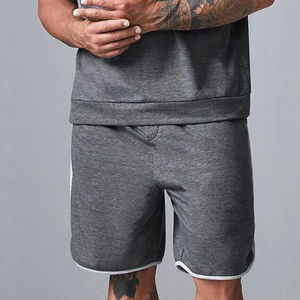 2024 ขายส่งผู้ชายที่กําหนดเองชุดสั้นผู้ชายฤดูร้อนชุดคู่ราคาถูกขยายขนาดผู้ชายด้านบนและติดตามกางเกงขาสั้นชุดบริการ OEM - Product Image 4