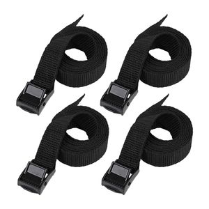 공장 직판 1.5인치 2.5미터 래싱 스트랩 버클 포함 조절 가능한 캠 버클 타이 다운 스트랩 최대 700kg 블랙 - Product Image 1