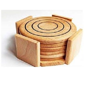 Christmas Housewarming Acacia Wood <b>Drinks</b> <b>Coasters</b> for Home Office Wood <b>Coaster</b> for Cups Mats & Pads - Product Image 6