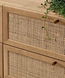 Rollo de correas de mimbre/hexágono marrón oscuro Natural, patrón decorativo para reparación de sillas y artesanías de mimbre para proyectos de bricolaje - Product Image 2