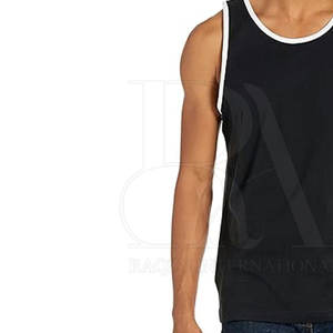 Top sin mangas de gran tamaño del último diseño del servicio del OEM para los hombres El mejor fabricante hizo la camiseta sin mangas de los hombres del precio bajo - Product Image 4