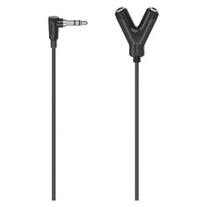 Adaptador de Audio Jack 3.5 Negro 00205190 de 0.12m, Divisor y Convertidor de Audio - Product Image 1
