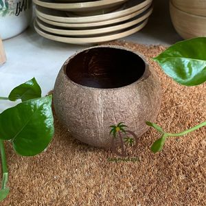 CUENCO DE CÁSCARA DE COCO CON ACEITE A PRUEBA DE AGUA PARA HACER VELAS-CÁSCARA DE COCO VACÍA/COCO-MARCA ECO - Product Image 3