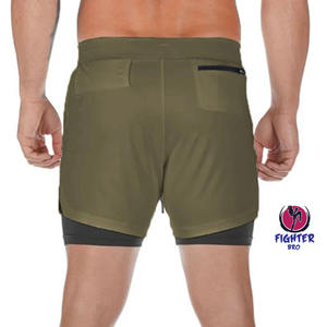 Shorts d'entraînement pour hommes à impression personnalisée pour la course à pied, l'entraînement physique et la musculation - Product Image 4