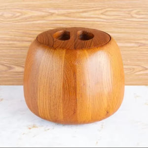Stylish Wooden Ice Bowl for Modern Bar <b>Serving</b> Elegant Dining Display Accessories for Parties - Product Image 1