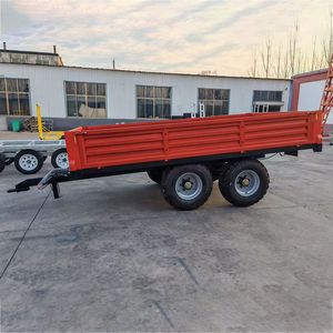 Double Axle Motorized Dump <b>Trailer</b> <b>Farm</b> Utility Hauler Grain Feed Diesel Tele Hoist Barn Gate Ramp High Productivity for Sale - Product Image 2