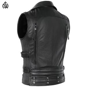 Vente en gros Taux Bon matériel Moto Gilet en cuir OEM Gilet respirant en cuir pour hommes 2025 - Product Image 3