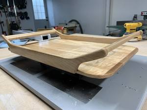 BANDEJA DE SERVICIO DE MADERA NATURAL ABSOLUTAMENTE PERSONALIZADA para cocina, hogar u Hotel, artículos de estilo clásico para fiestas o servicio de comida - Product Image 2