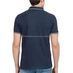 Transpirable última moda hombres Polo camiseta con manga corta de alta calidad logotipo personalizado impresión Material de algodón hombres Polo camisa - Product Image 3