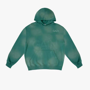 Sweats à capuche décontractés d'hiver chauds 100% coton uni délavé au soleil pour hommes - Design personnalisé respirant et à séchage rapide - Product Image 1