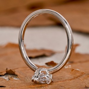 Anillo de Diamante Cultivado en Laboratorio de 0.75ct, Forma Ovalada, Oro Sólido, Anillo de Lujo para Mujer, para Boda, Compromiso o Fiesta - Product Image 4
