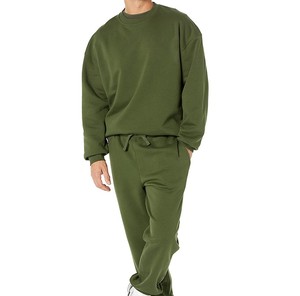 เสื้อสเวตเชิ้ตยูนิเซ็กซ์ 100% โพลีเอสเตอร์ สีเขียวมะกอก คอกลม ลายพื้นเรียบ พิมพ์ลายดิจิทัล โลโก้ด้านหน้า กันยับ น้ำหนัก 300 กรัม สไตล์ลำลอง - Product Image 2