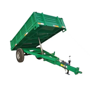 High Quality Agricultural 4 Wheels 3 Sides Farm Dump Tipping 5 Ton <b>Trailer</b> for <b>Tractor</b> for Sale - Product Image 3
