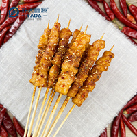 Brochettes rondes en bambou de 200 mm, vente en gros, emballage en vrac, directement de l'usine, qualité alimentaire, bâtonnets naturels pour barbecue