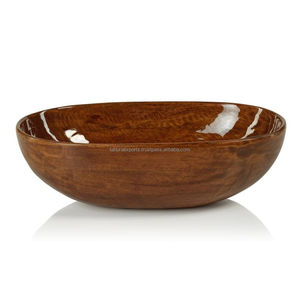 Cuencos para servir ensalada de frutas de madera de Venta caliente en tamaño de forma personalizada y acabados para decoración del hogar y suministros para fiestas - Product Image 5