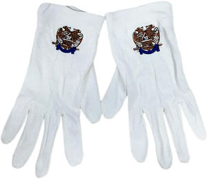 Gants Regalia en pur coton franc-maçon anti-dérapant vêtements de cérémonie pour les services de l'église en plein air Applicable OEM entretenu - Product Image 3