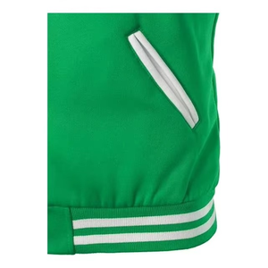 Veste universitaire Fashion Fit avec coupe de style universitaire, ourlet côtelé et veste de baseball en tissu confortable pour hommes DDP Shipping - Product Image 5