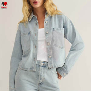 Chaqueta Vaquera de Mezclilla para Mujer de Primera Calidad con Ajuste Moderno y Material de Mezclilla de Algodón Duradero - Product Image 6