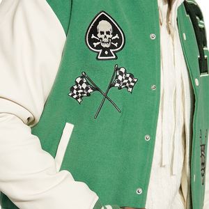 Veste de baseball unisexe personnalisée pour homme, style varsity, avec empiècements en polaire, respirante, de haute qualité, pour l'hiver - Product Image 6