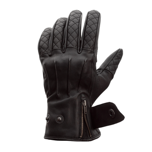 Premium Leather Cruiser Classic Moto Guante Negro Motocicleta Auto Racing Wear Guantes Para Hombres - Product Image 2