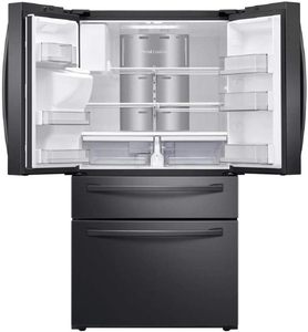 100% Qualité Nouvelle 28 cu. Réfrigérateur à portes françaises 4 portes avec écran tactile Family Hub(TM) de 21,5 pouces en acier inoxydable noir - Product Image 3