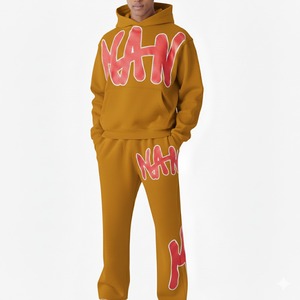 Conjunto Deportivo de Dos Piezas para Hombre, Sudadera con Capucha y Pantalones Deportivos para Invierno, Ropa Deportiva Informal y para Gimnasio - Product Image 1