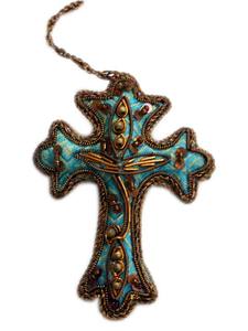 Nouvelle tendance mignon taille personnalisée ovale arbre de noël pendentif coloré vibrant perlé brodé coeur événements spéciaux cadeau - Product Image 5