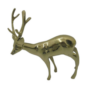 Renne en aluminium fini nickel de haute qualité pour dessus de table maison et décoration de noël ornement en vrac fait à la main - Product Image 6