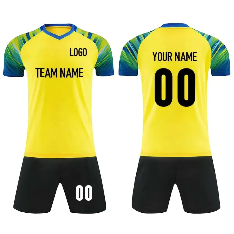 Soccer Jersey Sets Sublimation Soccer Wear For Men's Practice Sportswear Soccer Team Uniform Football Shirts Custom Football