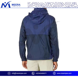 2025 veste de pluie personnalisée pour hommes imperméable respirant coupe-vent manteau léger avec Logo pour uniforme du personnel ou utilisation d'aventure - Product Image 3
