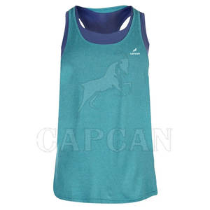 Camisetas sin mangas de rendimiento para mujer, chaleco de punto de secado rápido, logotipo personalizado, transpirable, Fitness, correr, deportes, hecho en Pakistán, novedad - Product Image 2