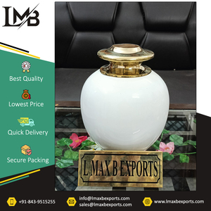 Exportateur indien de logo personnalisé de bonne qualité urne commémorative pour cendres fournitures funéraires urnes en aluminium de crémation pour adultes - Product Image 5