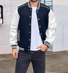 Chaqueta Bomber de pana de alta calidad para hombre Diseño de béisbol Letterman personalizado para mantener el calor en invierno - Product Image 4