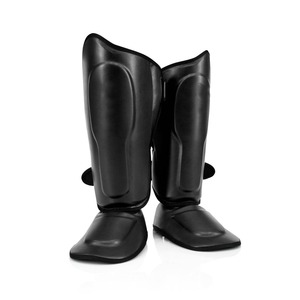 Protections de tibia en cuir de vachette pour MMA, protections de boxe, logo personnalisé, protections de jambe pour entraînement de Muay Thai - Product Image 6